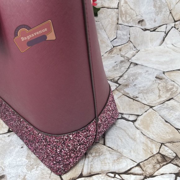 Glitter Penny Greta Court Cherrywood Kate Spade - Picture 14 of 15